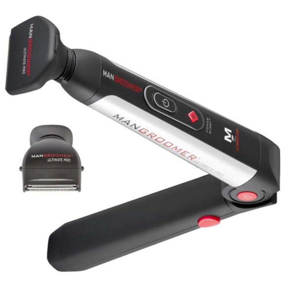 MANGROOMER - ULTIMATE PRO Back Shaver with 2 Shock Absorber Flex Heads